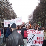 Manifestation de chmeurs et prcaires  Paris le 6 dcembre 2003 photo n27 